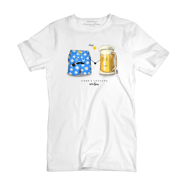 T Shirt uomo - Costume e Birra- With Love