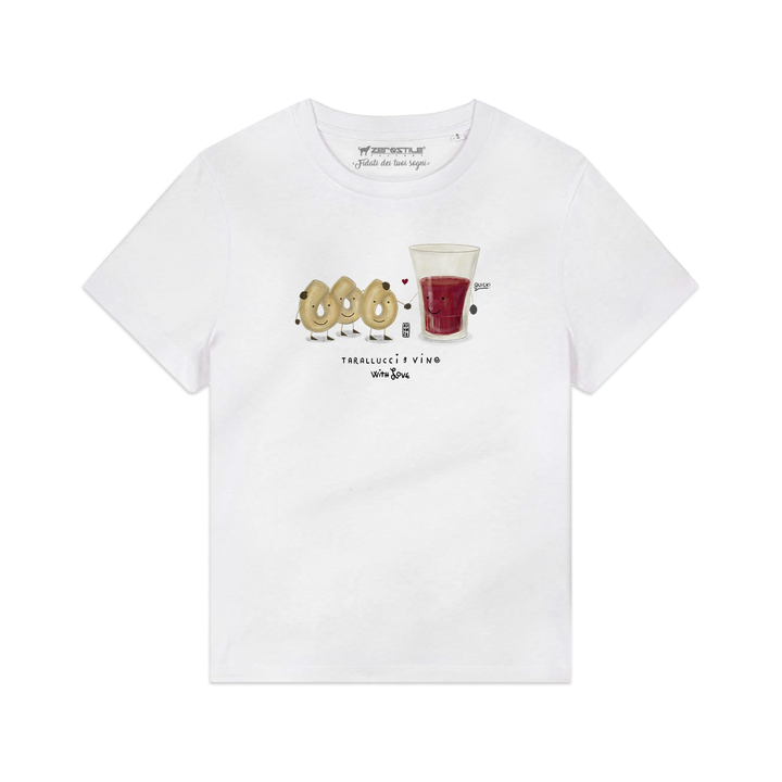 T Shirt donna - Tarallucci e Vino- With Love