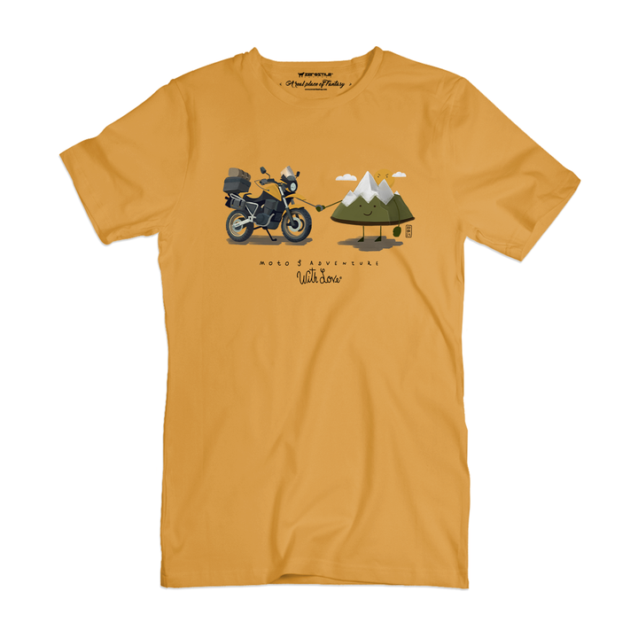 T Shirt uomo - Moto & Adventure - With Love